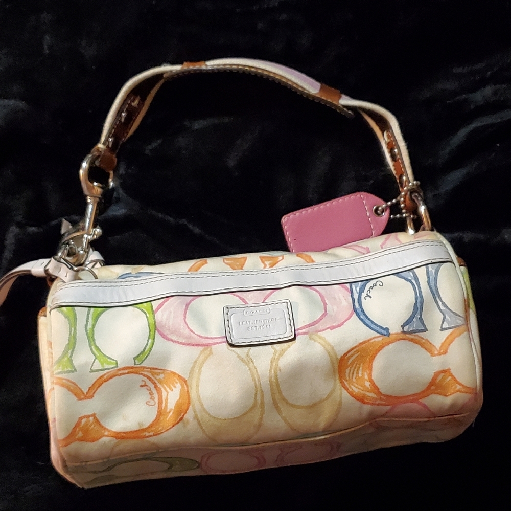 Authentic Coach Scribble Multicolor Shoulder Bag - image 2